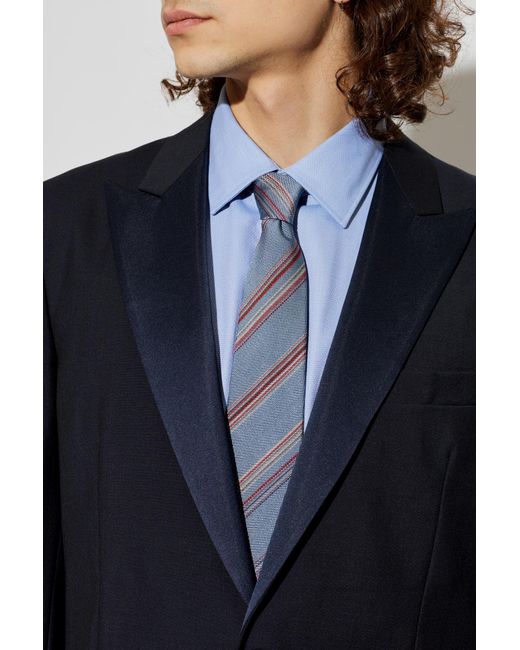Paul Smith Blue Silk Tie for men