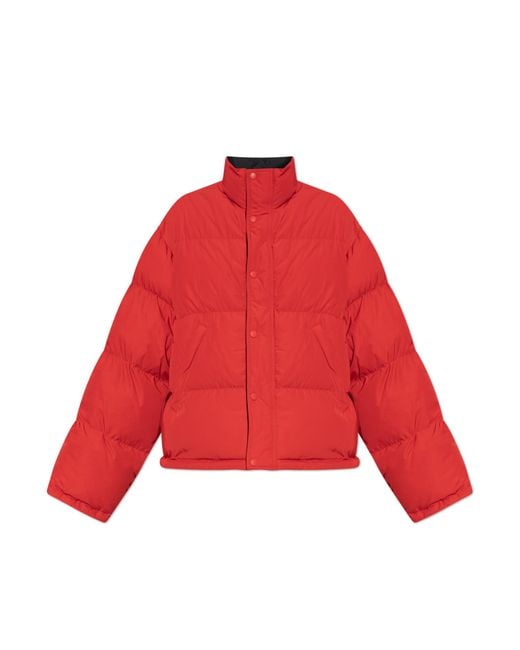 Balenciaga Red Reversible Puffer Jacket