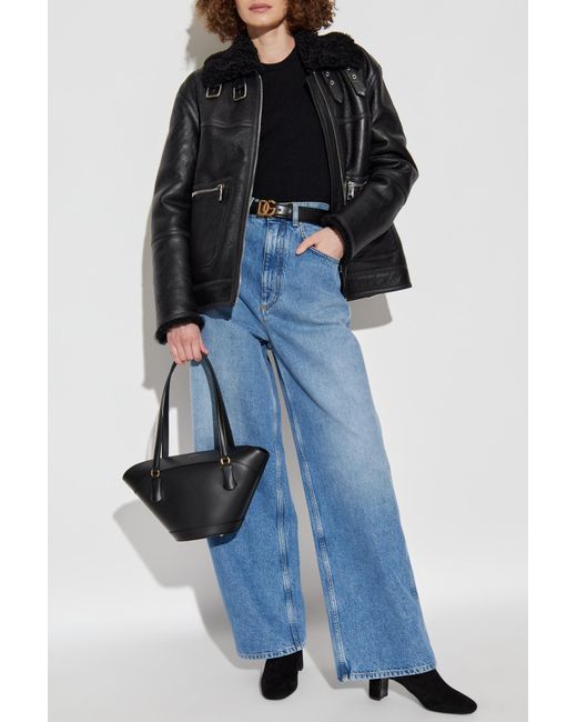 Dolce & Gabbana Black Leather Jacket