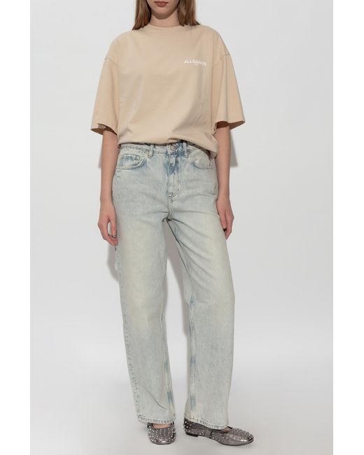 AllSaints Gray 'Brooklyn' Straight Jeans