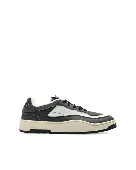 DIESEL White 'S-Oval Skate Low' Sports Shoes for men