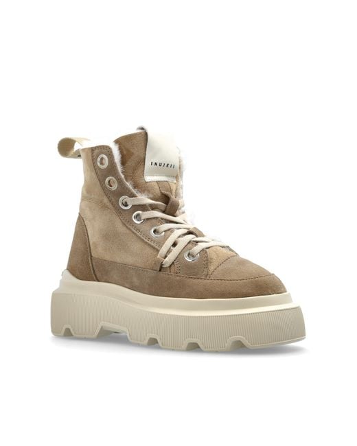 Inuikii Natural Suede Ankle Boots 'Matilda'