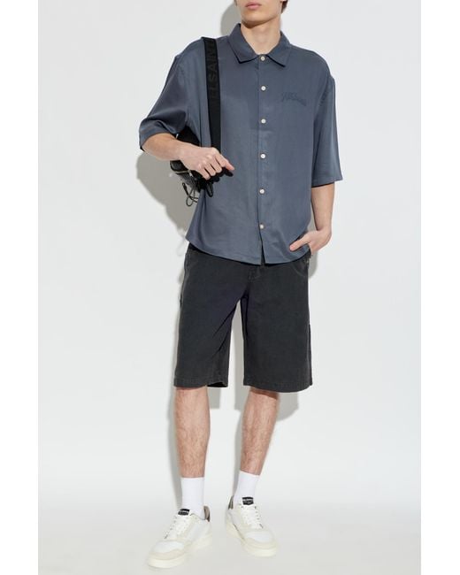 AllSaints Blue 'Jackson' Denim Shorts for men