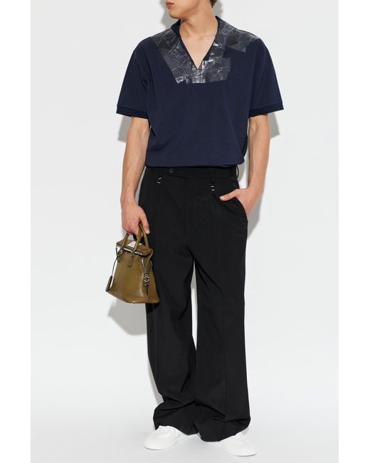 Maison Margiela Blue Polo for men