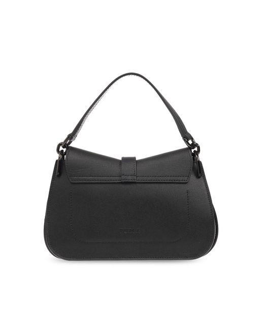 Furla Black 'flow Mini' Shoulder Bag,