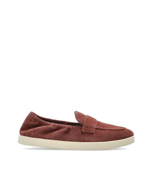 Tory Burch Brown Suede Loafers