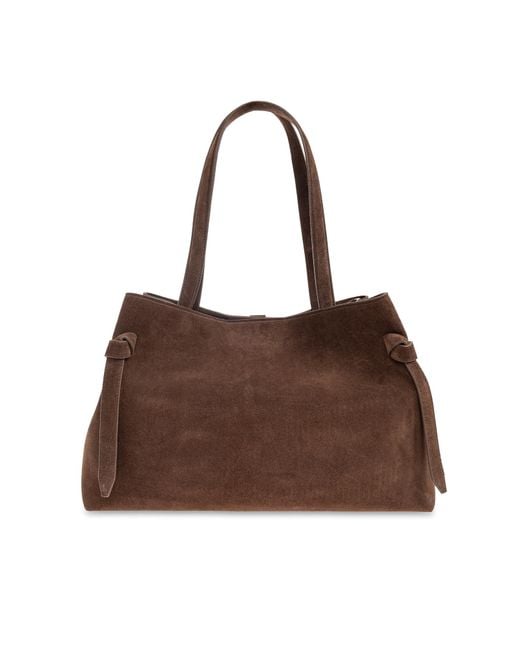 Yuzefi Brown Shopper Bag 'Gyoza'