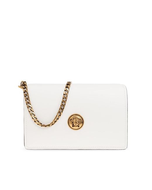 Versace White "Emblème Mini" Bag