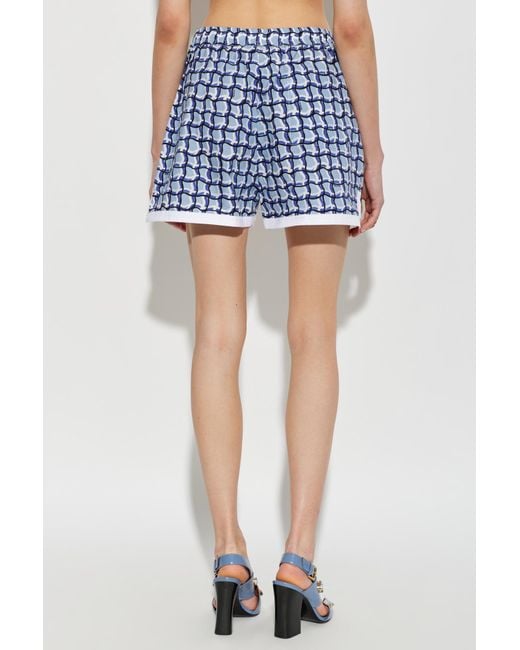 Marni Blue Patterned Shorts