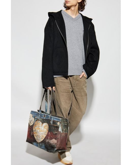 Acne Black Wool Sweatshirt for men