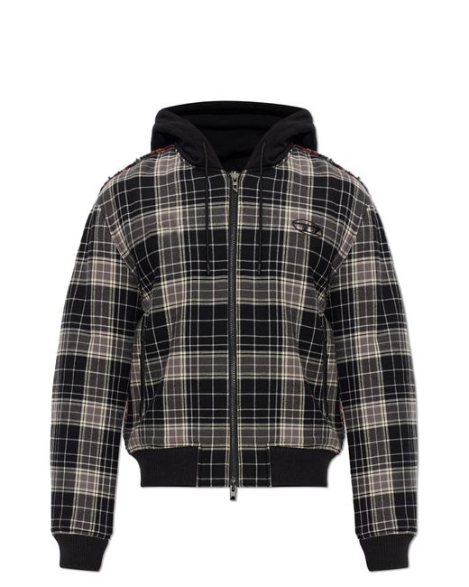 DIESEL Black Jacket 'W-Kunst' for men