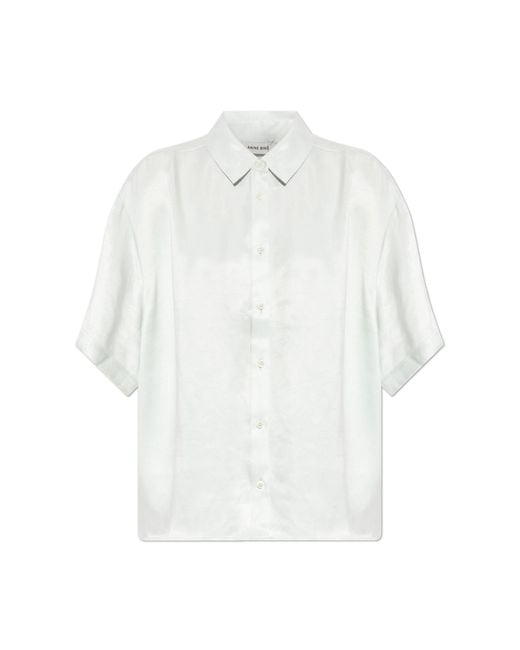 Anine Bing White "Coco" Shirt