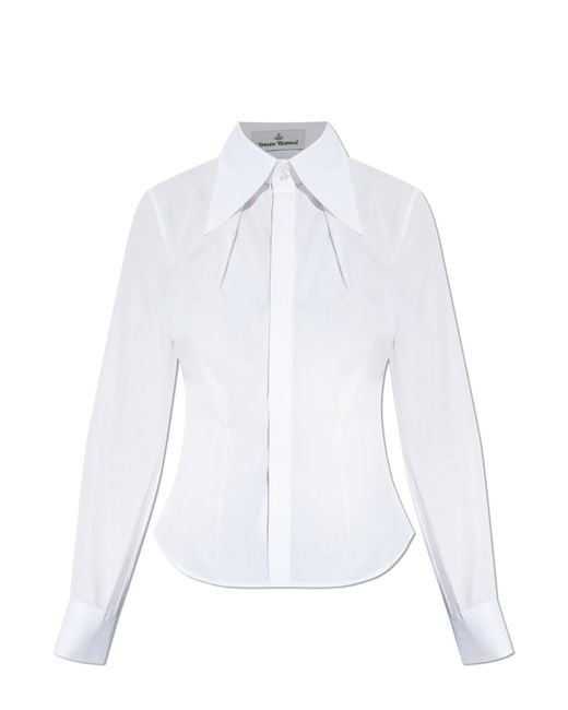 Vivienne Westwood Blue Shirt With Logo