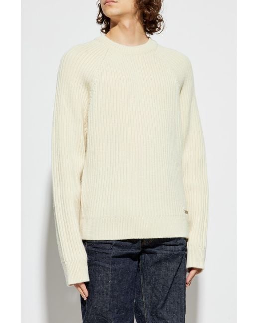 DSquared² Natural Wool Sweater for men