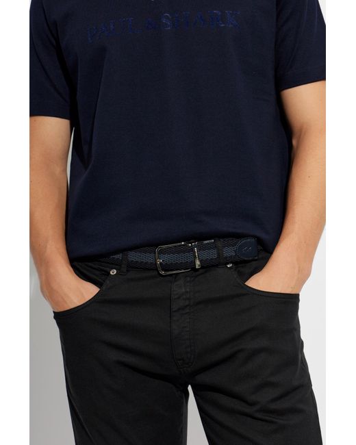 Paul & Shark Black Belt With Logo for men