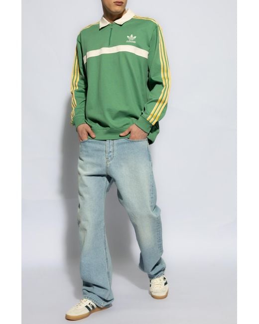 Adidas Originals Green Cotton Polo By for men