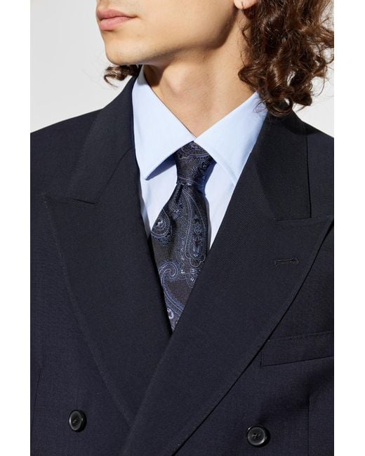 Etro Blue Silk Tie for men