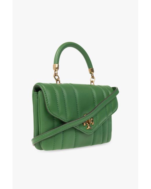 Tory Burch Green ‘Kira Mini’ Quilted Shoulder Bag