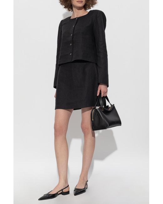 Posse Black Linen Jacket "Emma"