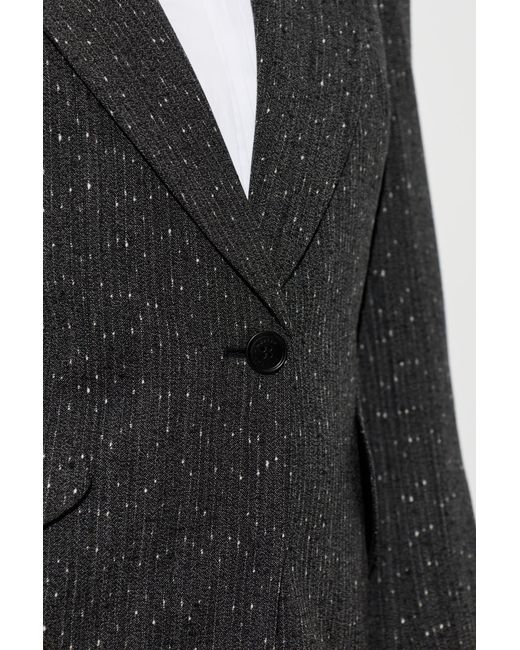 McQueen Black Wool Blazer