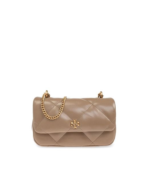 Tory Burch Natural Shoulder Bag 'Kira Diamond Mini'