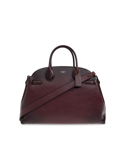 COACH Purple Handbag 'empire Carryall 40',