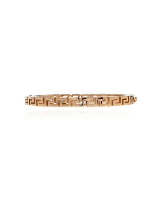 Versace Metallic Greek Motif Bracelet