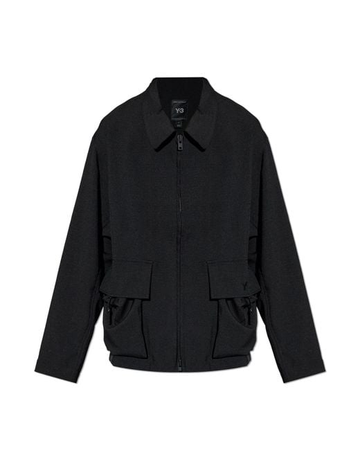 Y-3 Black Jacket With Pockets for men