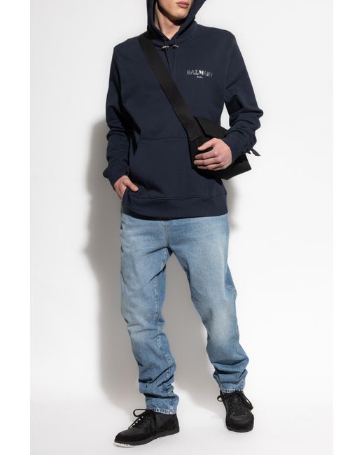 Balmain Blue Jeans With Slightly Tapered Legs for men
