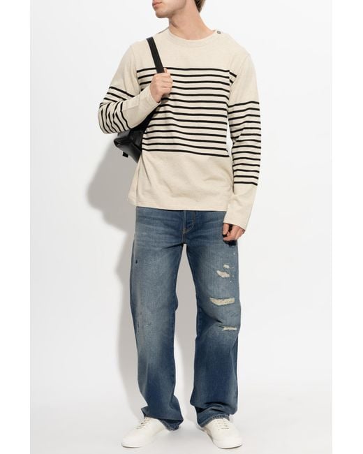Emporio Armani White Long Sleeve T-Shirt for men