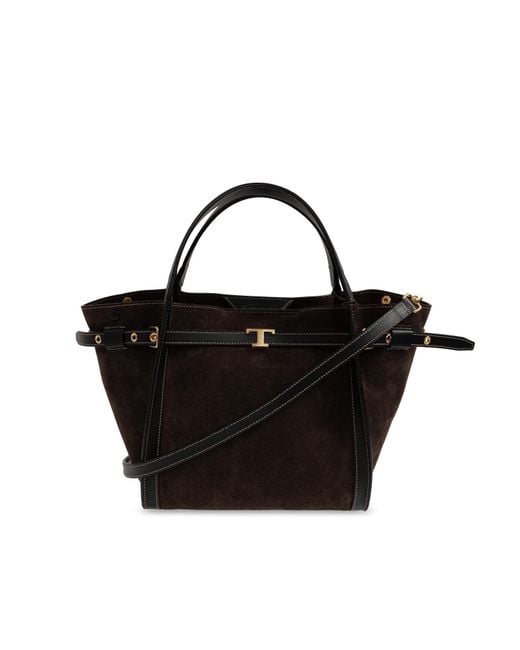 Tod's Black Suede Bag 'Tim Small'