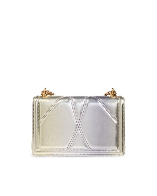 Dolce & Gabbana White 'devotion Medium' Shoulder Bag,