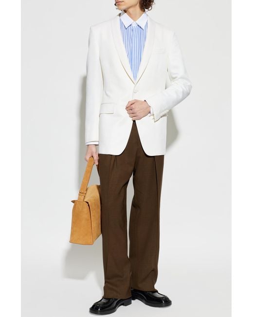 Tom Ford White Blazer With Satin Finish for men