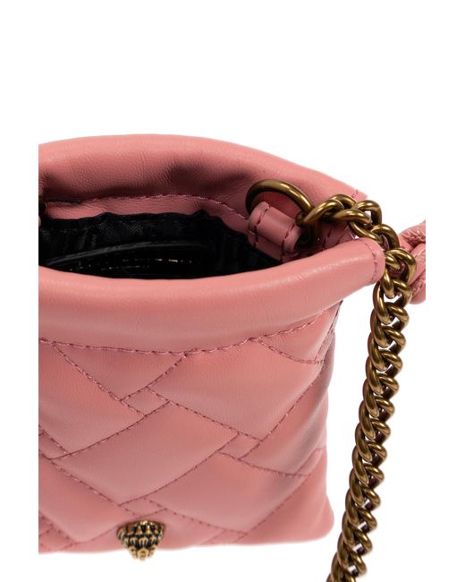 Kurt Geiger Pink Shoulder Bag 'Kensington String Micro'