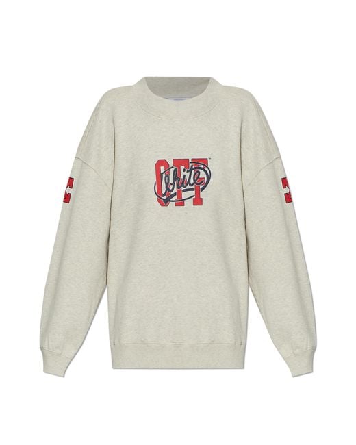 Off-White c/o Virgil Abloh White Sweatshirt With Logo