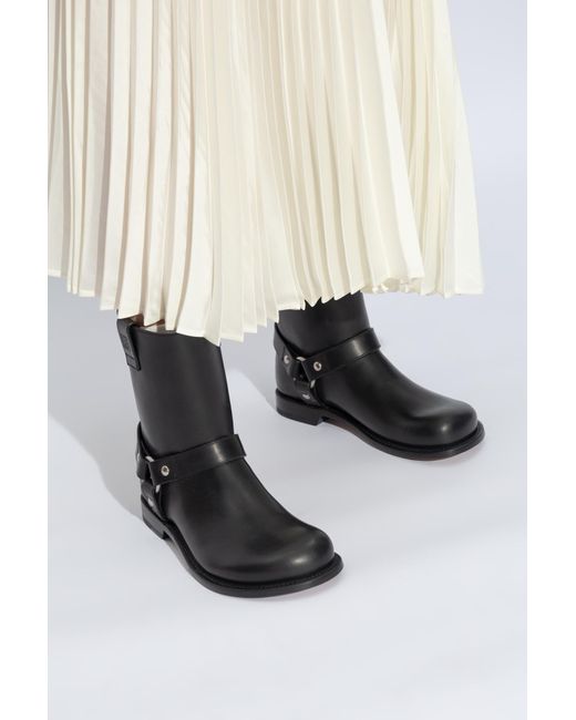Loewe Black 'campo' Ankle Boots,