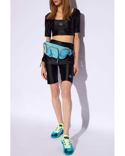 Adidas By Stella McCartney Black Top With Cut-outs,