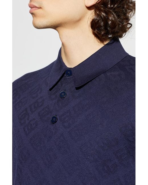 Dolce & Gabbana Blue Silk Polo for men