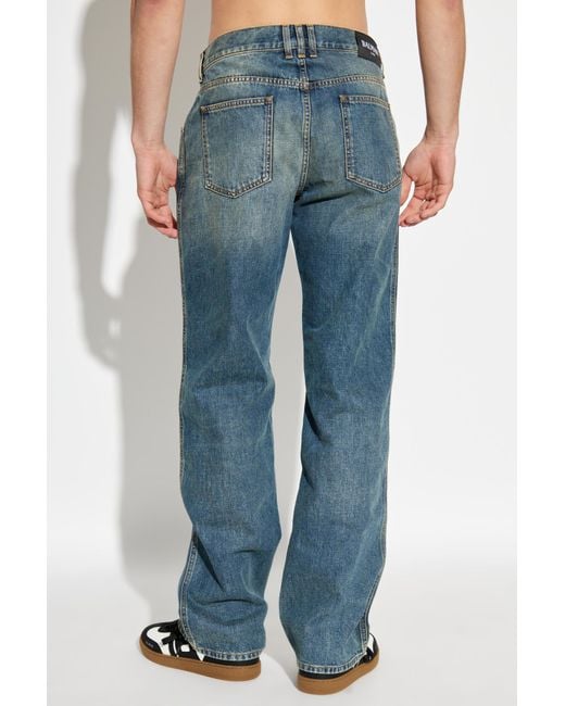Balmain Blue Straight-Leg Jeans for men