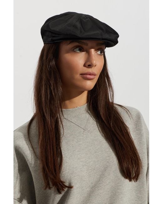 Moschino Black Flat Cap