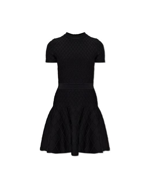 Balmain Black Flared Dress