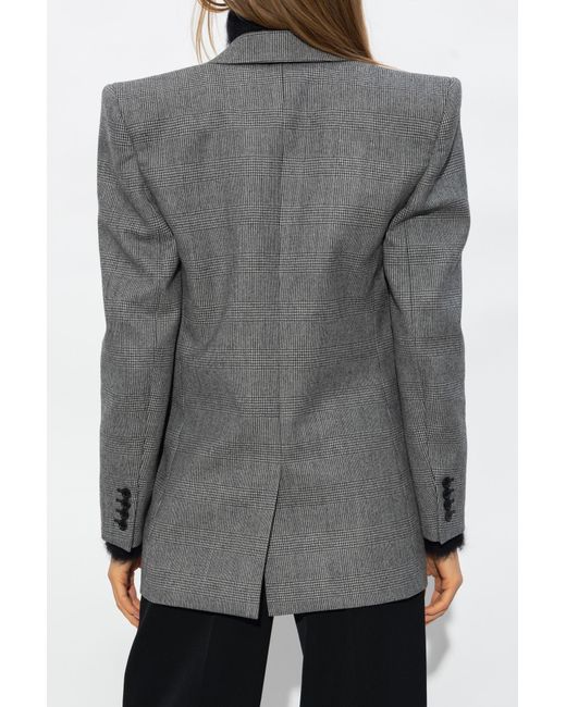 Saint Laurent Gray Prince Wool Blend Jacket