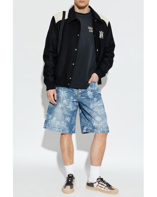 Amiri Blue Denim Shorts for men