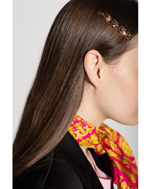 medusa hair clip versace