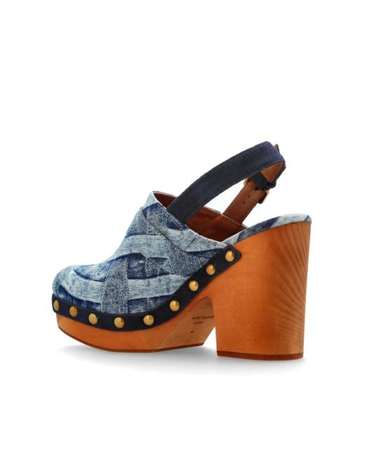 Kurt Geiger Blue Platform Shoes "Mayfair"