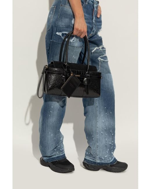 DSquared² Black Shoulder Bag 'Twin'