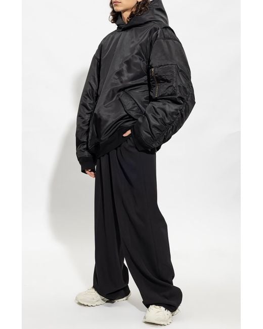 Balenciaga Black Bomber Jacket for men