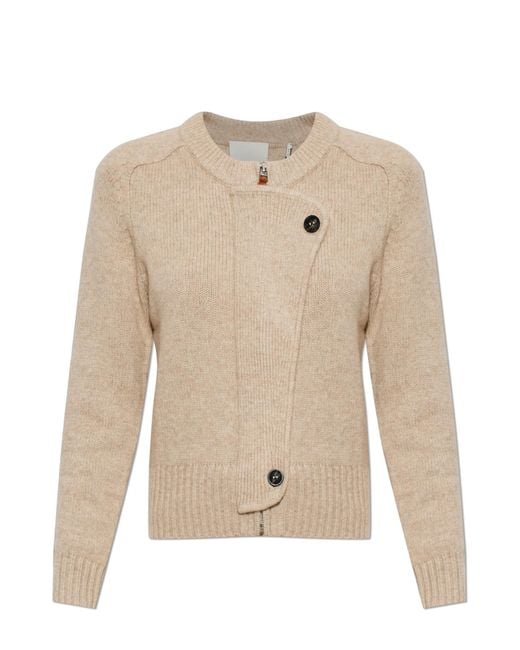 Isabel Marant Natural Wool Cardigan 'Murielle'