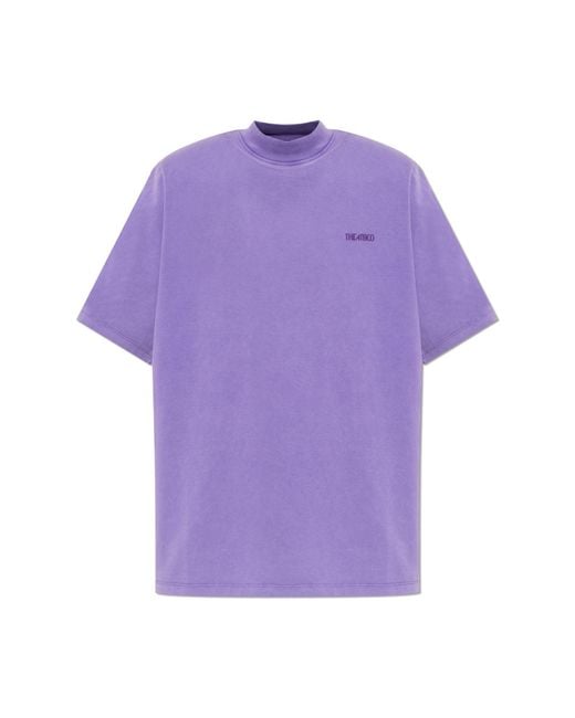 The Attico Black T-Shirt With Logo