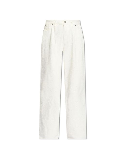 Halfboy White High-rise Jeans,